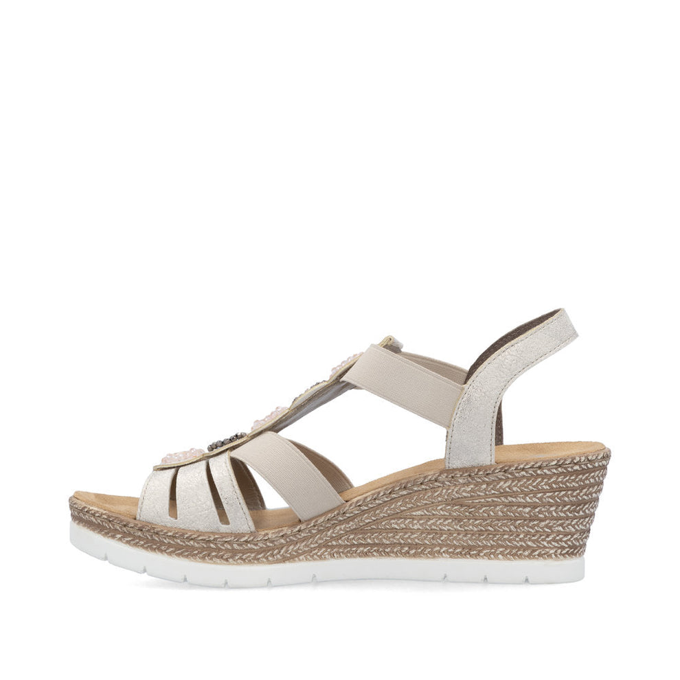 Rieker W Sandaler Beige - 619B2-60