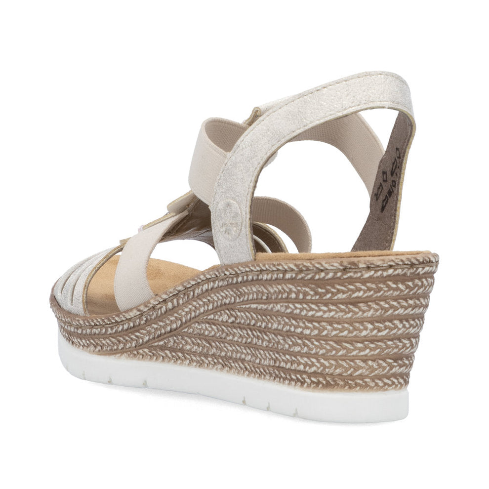 Rieker W Sandaler Beige - 619B2-60