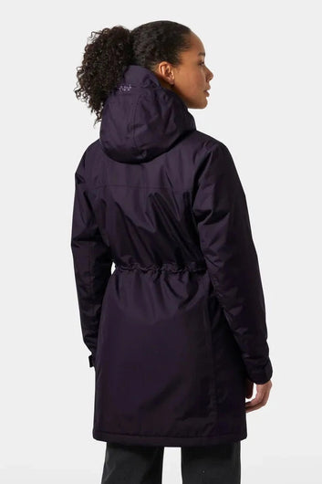 Helly Hansen W Aden Insulated Regnjakke Black Grape