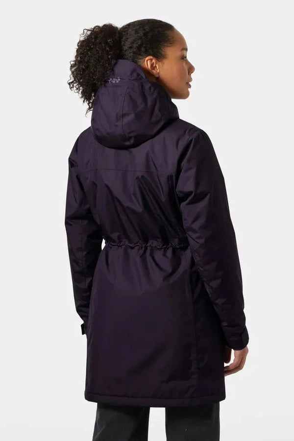 Helly Hansen W Aden Insulated Regnjakke Black Grape