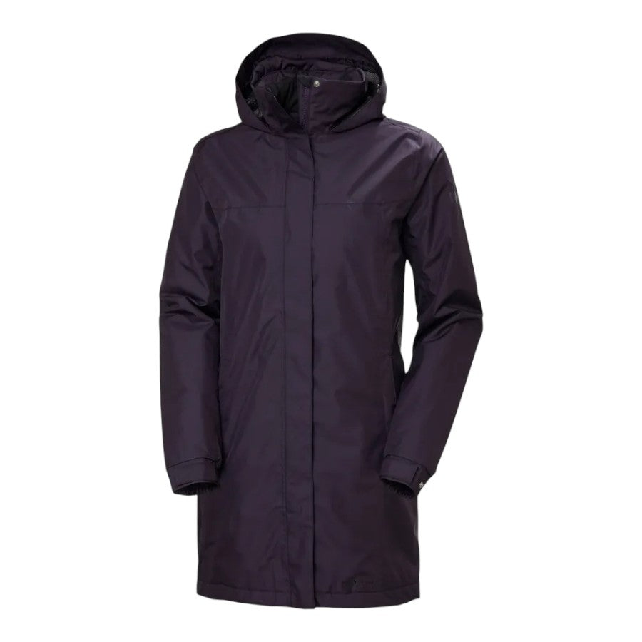 Helly Hansen W Aden Insulated Regnjakke Black Grape