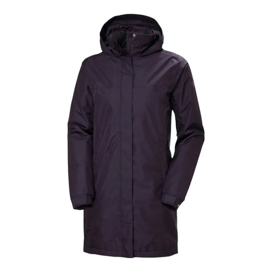 Helly Hansen W Aden Insulated Regnjakke Black Grape