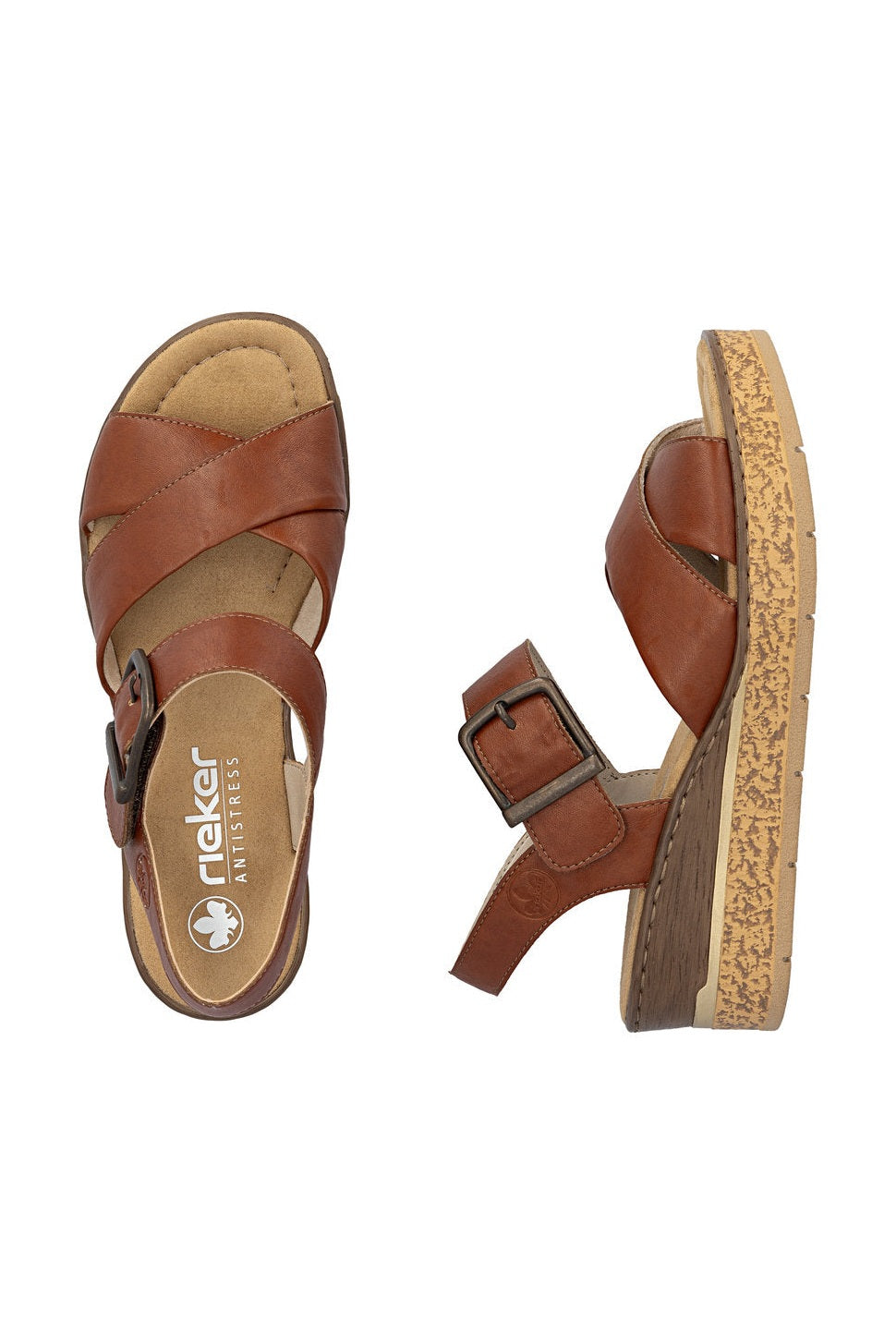 Rieker W Sandaler Brown - 63795-22