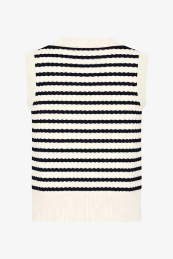 Modström Ulvamd Stripe Top Navy White Stripe