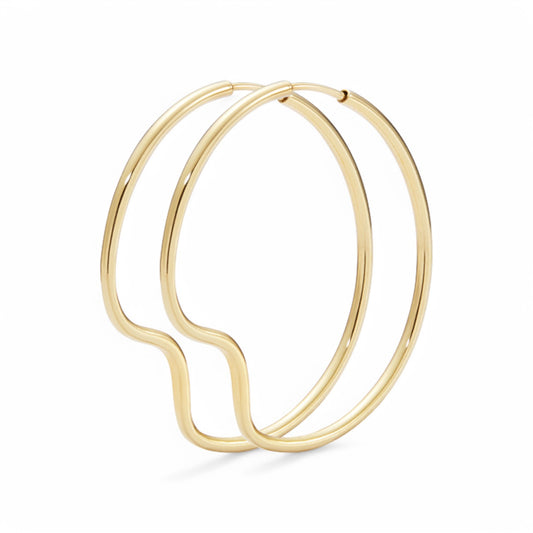 Maria Black Copenhagen Earring 35 mm Forgyldt