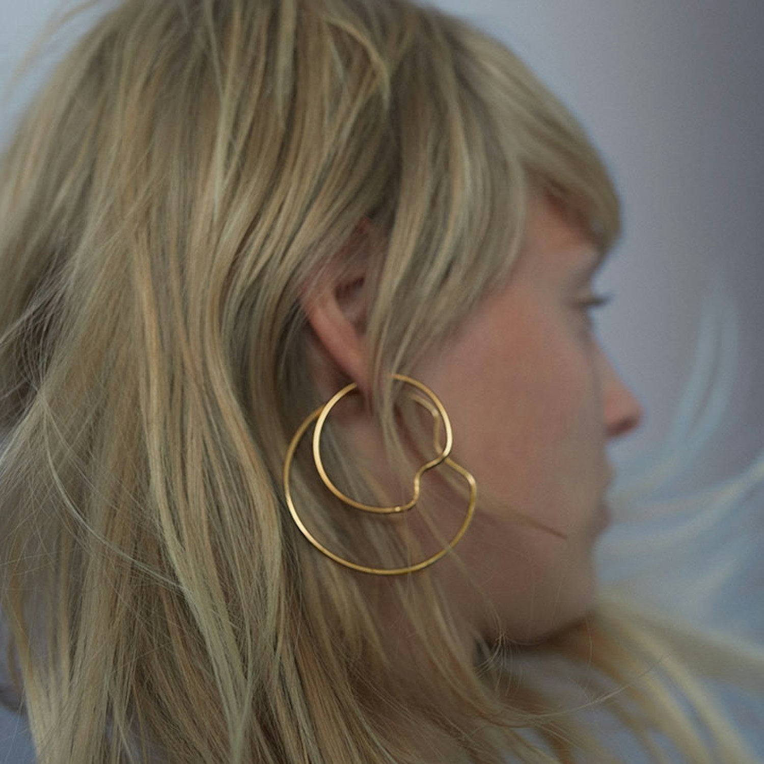 Maria Black Copenhagen Earring 35 mm Forgyldt