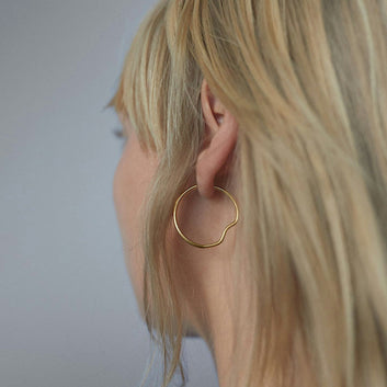 Maria Black Copenhagen Earring 25 mm Forgyldt