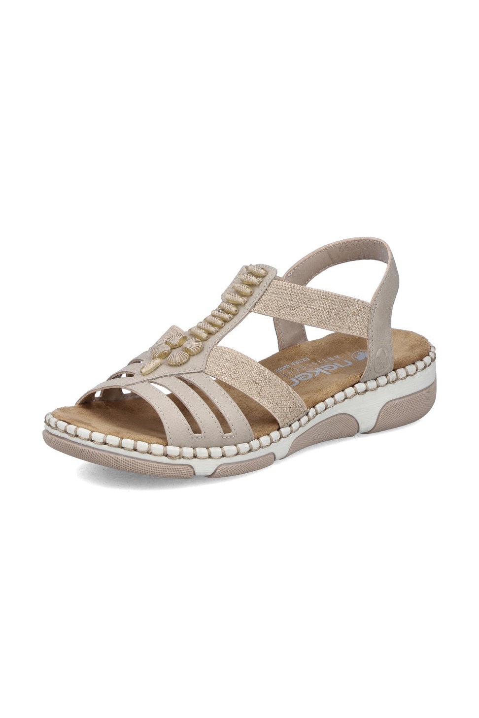 Rieker W Sandaler Beige - 66201-62