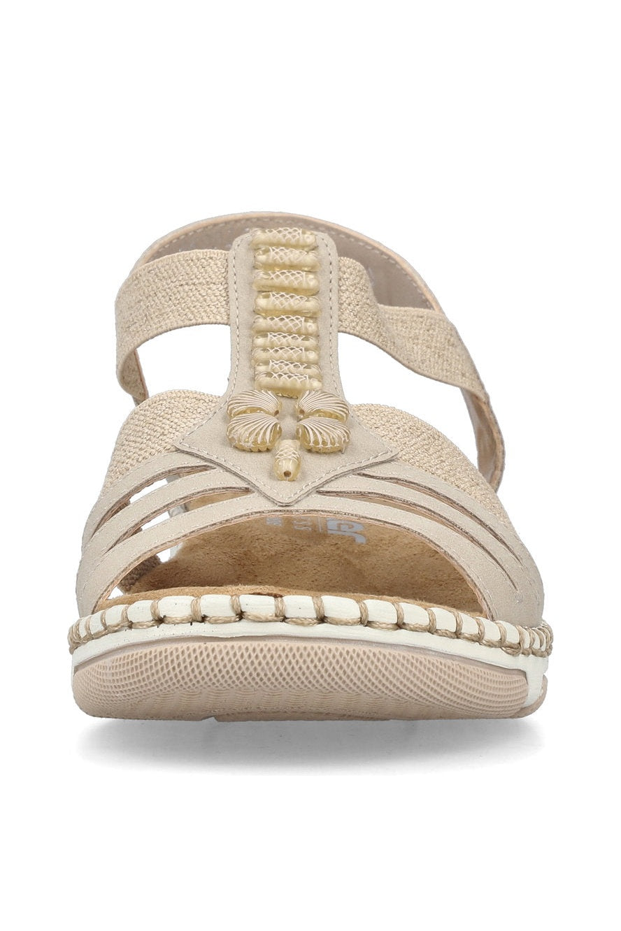 Rieker W Sandaler Beige - 66201-62