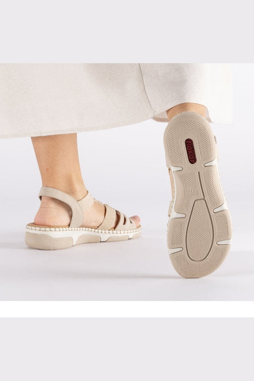 Rieker W Sandaler Beige - 66201-62