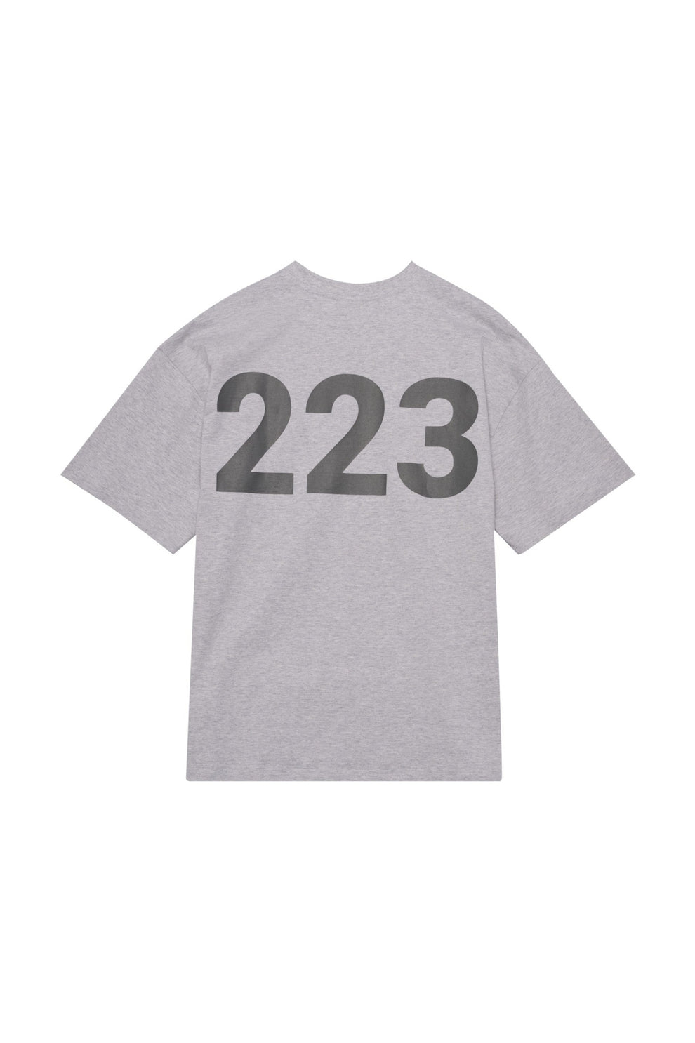 Halo U Graphic Boxy T-Shirt Light Grey Melange