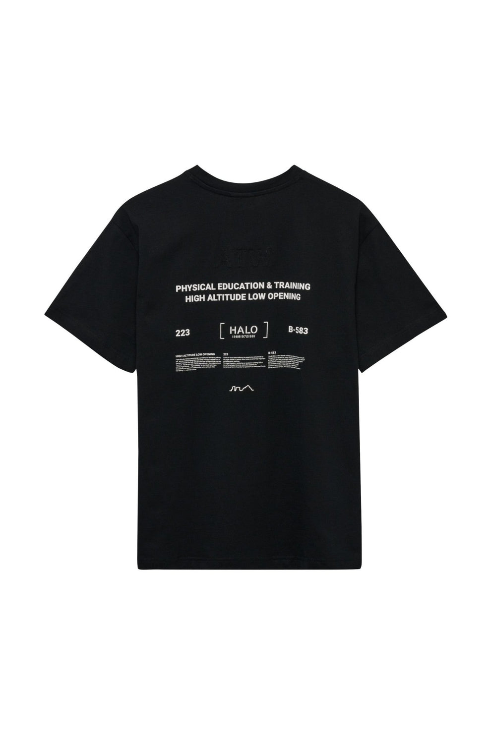 Halo U Graphic Boxy T-Shirt Light Black
