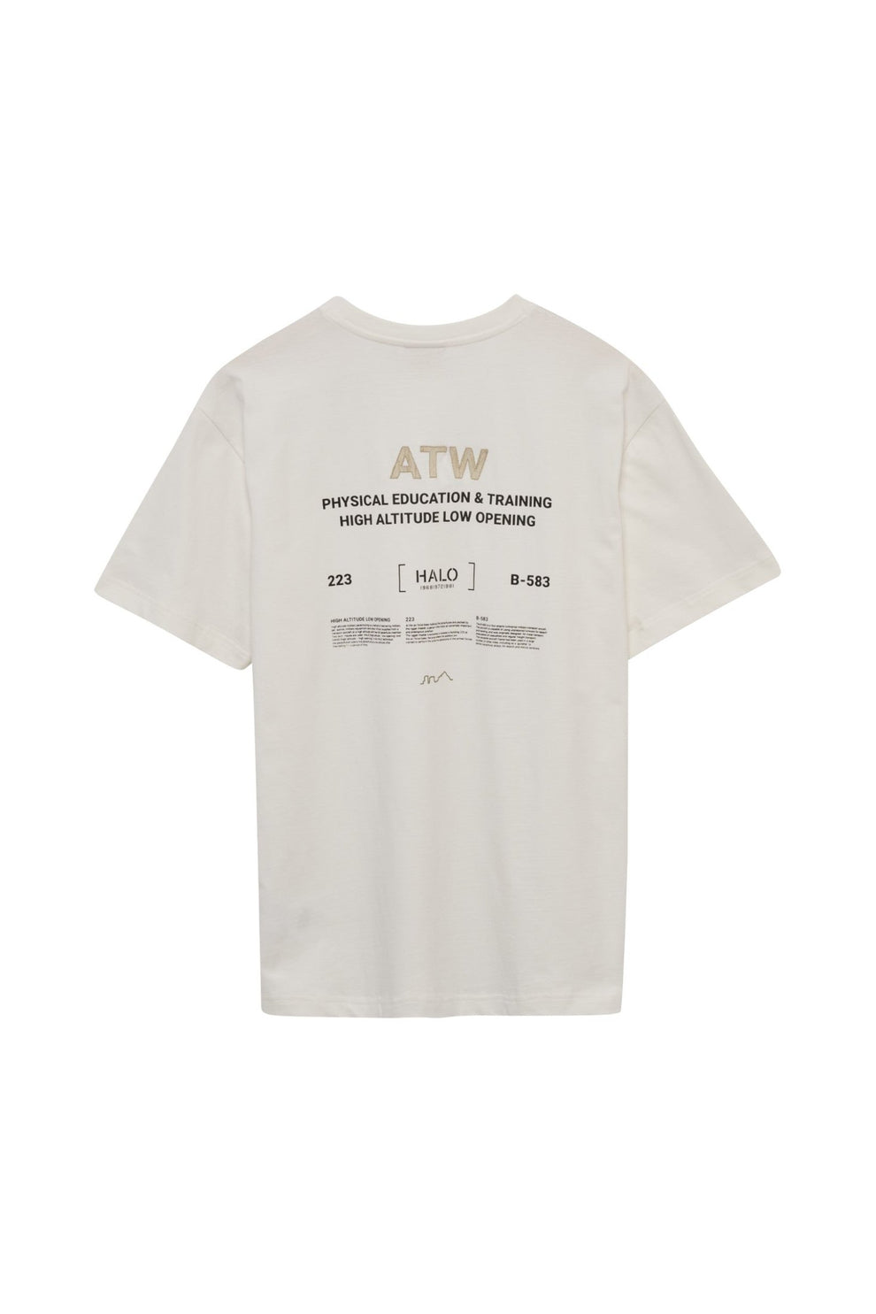 Halo U Graphic Boxy T-Shirt Marshmellow Black
