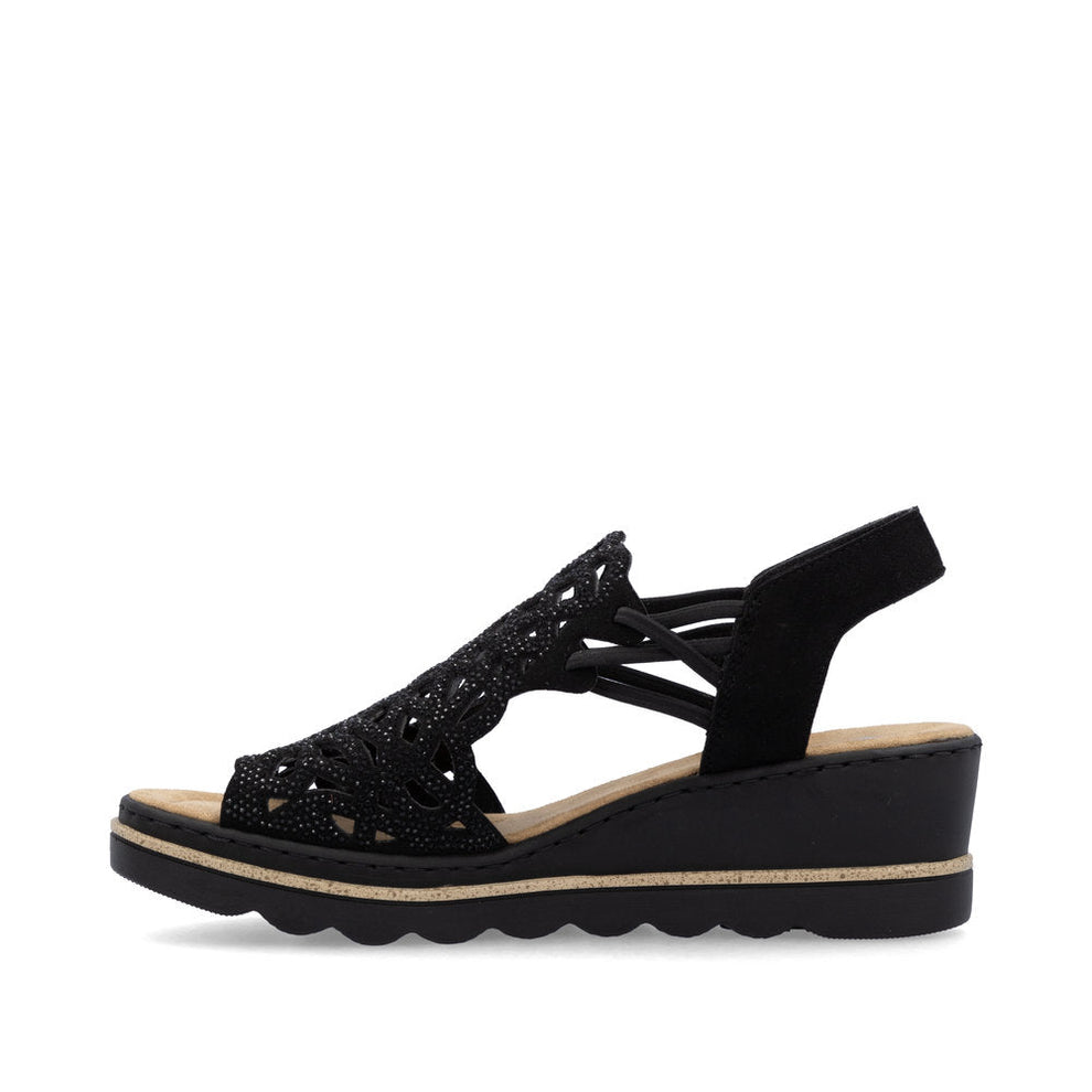 Rieker W Sandaler Black - 67465-00