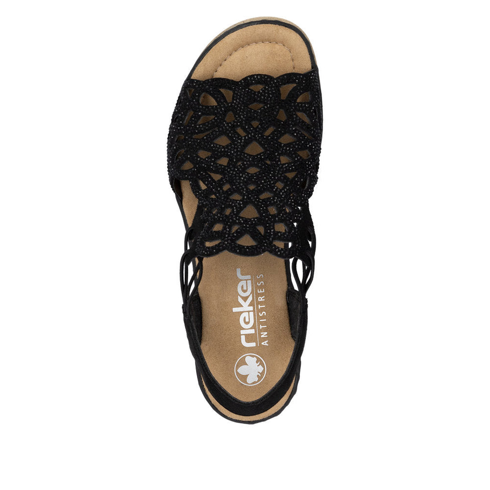 Rieker W Sandaler Black - 67465-00