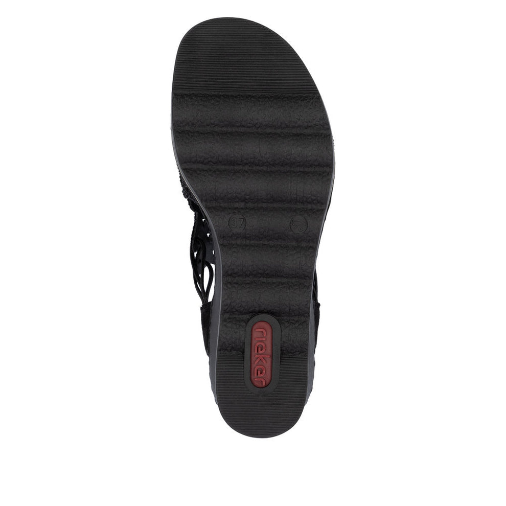 Rieker W Sandaler Black - 67465-00