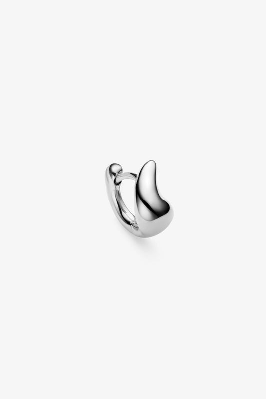 Maria Black Sagene Trail Huggie Silver