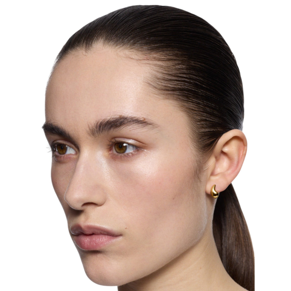 Maria Black Sagene Trail Huggie Left Forgyldt