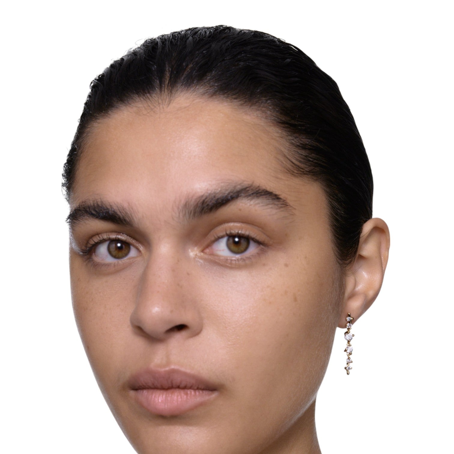 Maria Black Arctic Earring Medium Forgyldt