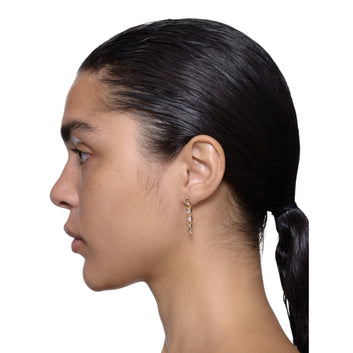 Maria Black Arctic Earring Medium Forgyldt