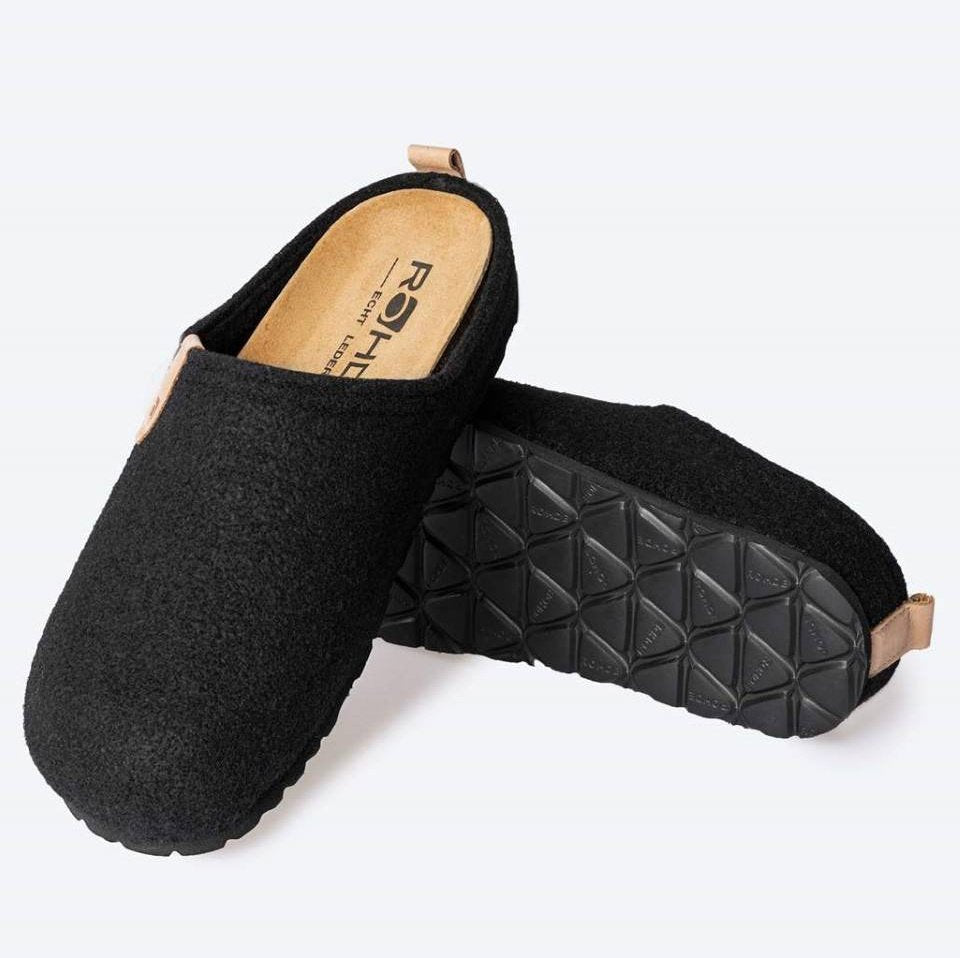 Rohde M Slip-On Hjemmesko, Sort
