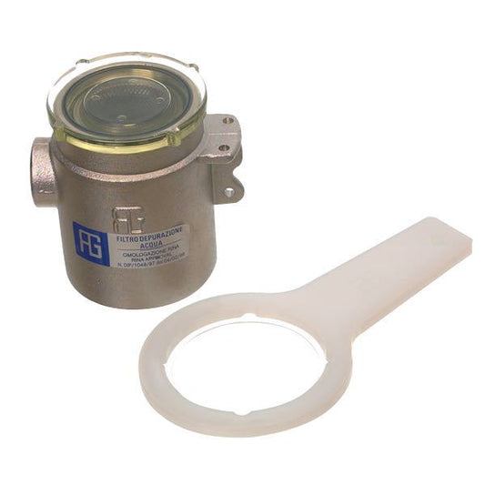 Søvandfilter forkromet messing 3/4