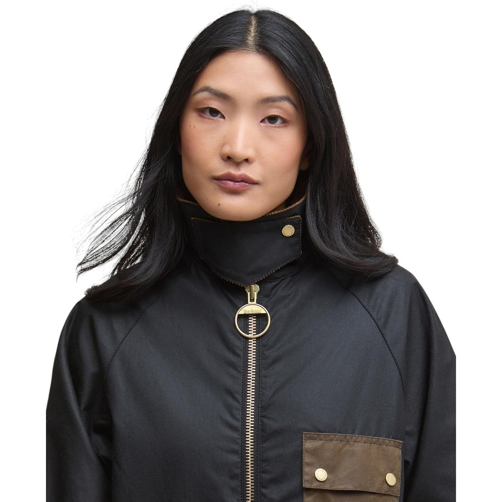 Barbour Luella Wax Jacket Black