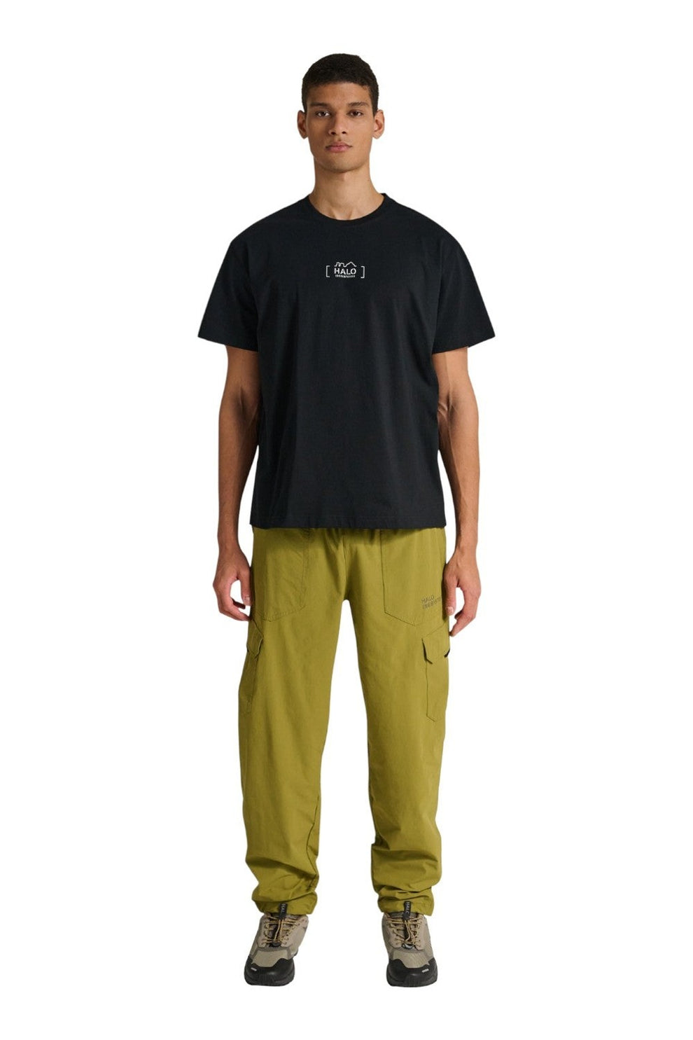 Halo U Graphic Boxy T-Shirt Light Black