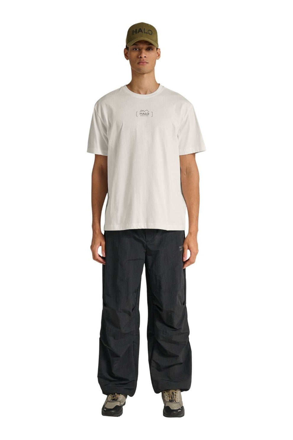 Halo U Graphic Boxy T-Shirt Marshmellow Black