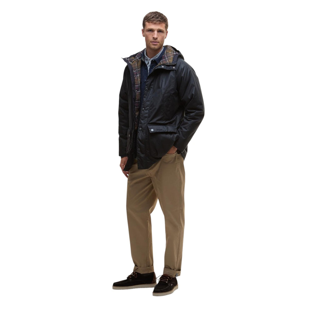 Barbour M Bedale Wax Parka Navy