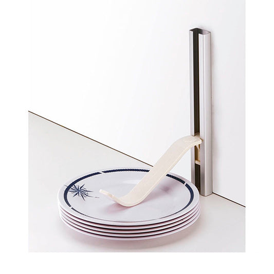 Støtte aluminium m/plastholder