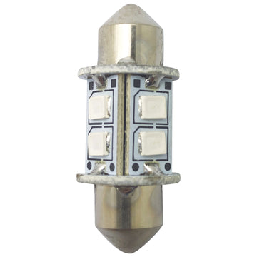 1852 LED pinolpære 31mm 10-36Vdc grøn, 2 stk
