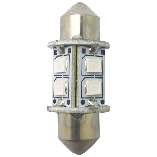 1852 LED pinolpære 31mm 10-36Vdc grøn, 2 stk
