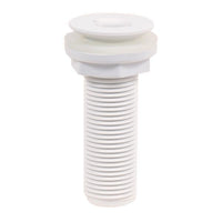 Trudesign skroggennemføring undersænket komposit, hvid