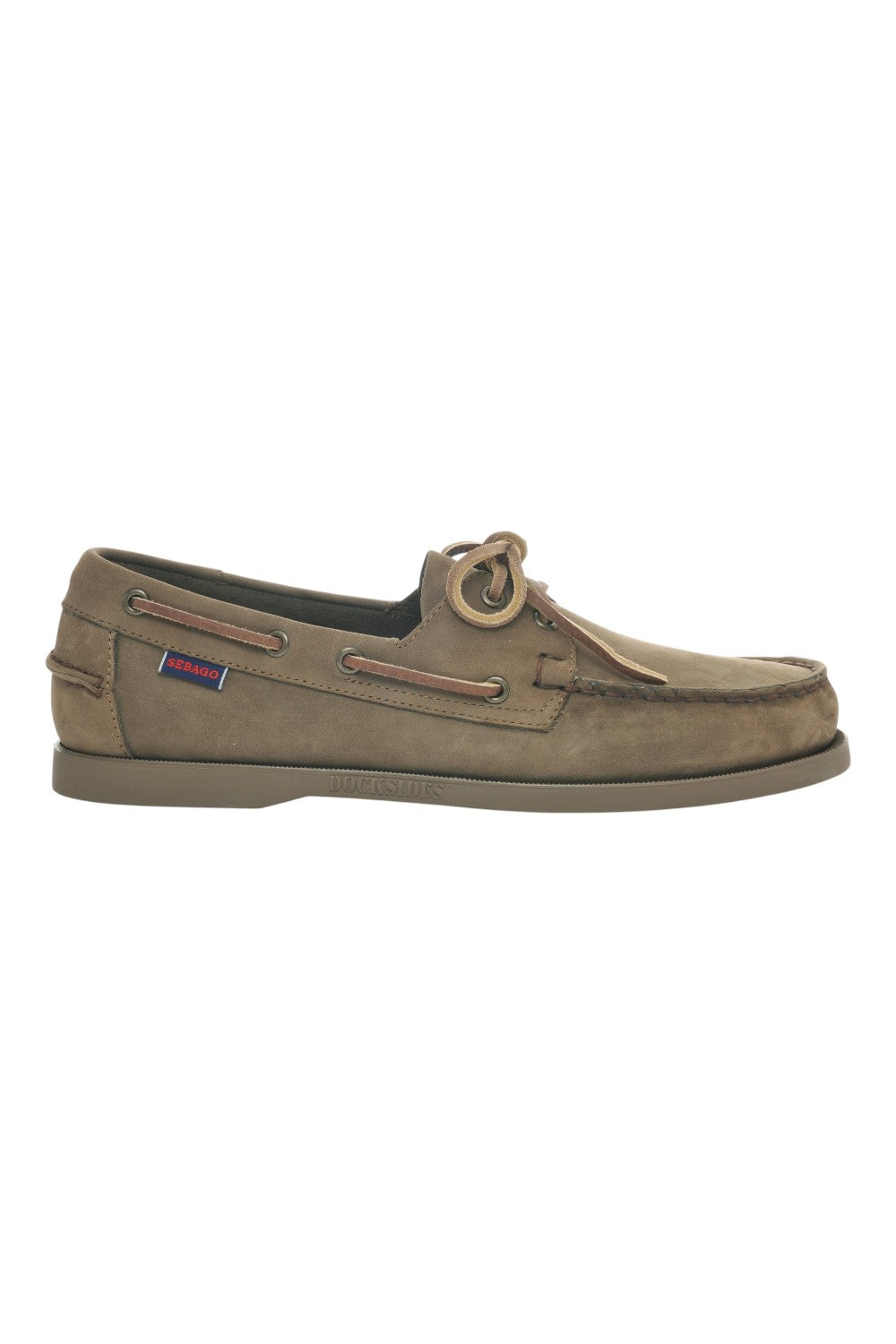 Sebago M Docksides Portland Nubuck Light Grey