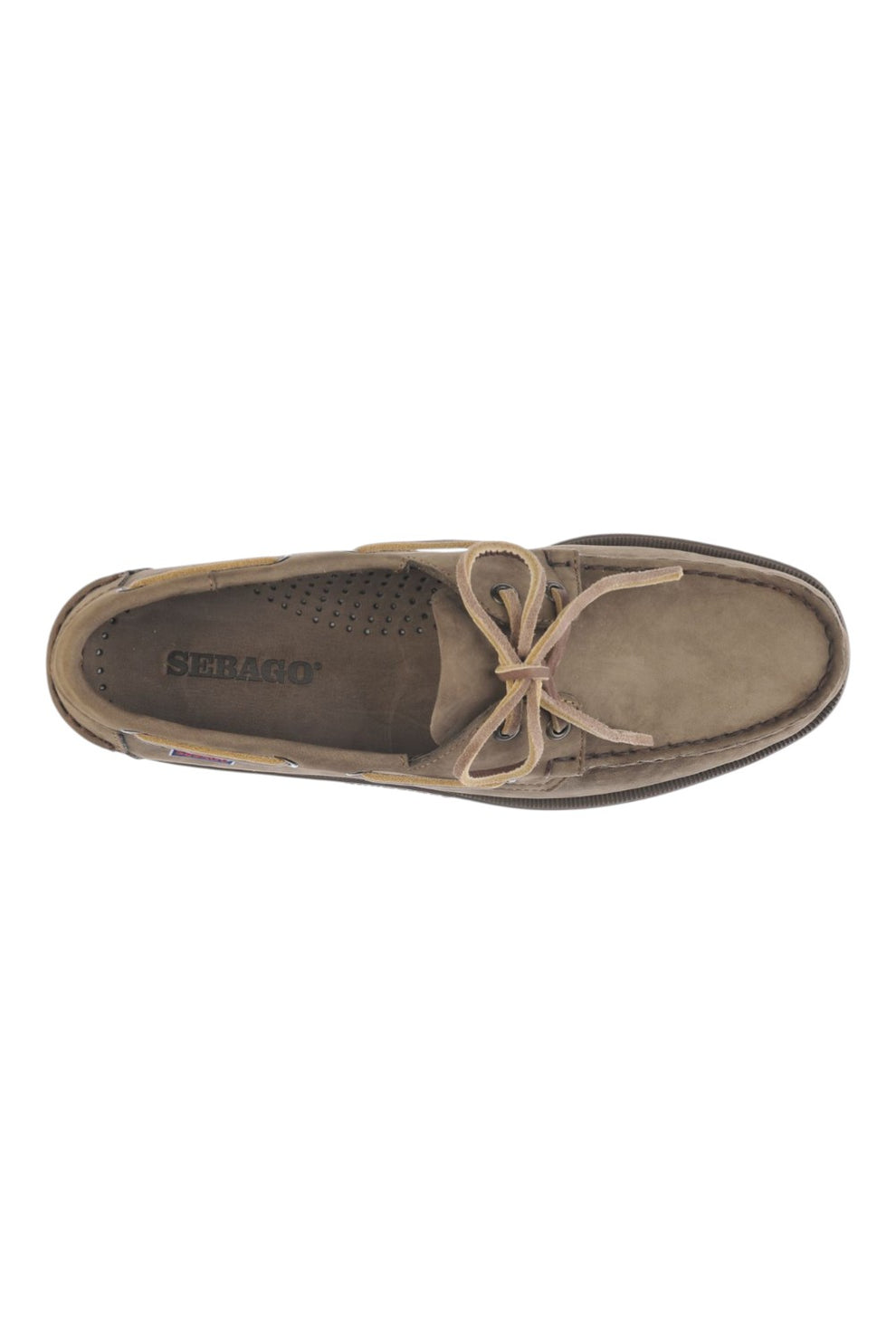 Sebago M Docksides Portland Nubuck Light Grey