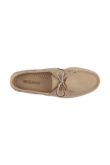 Sebago M Docksides Portland Nubuck 906 Sejlersko Beige Camel