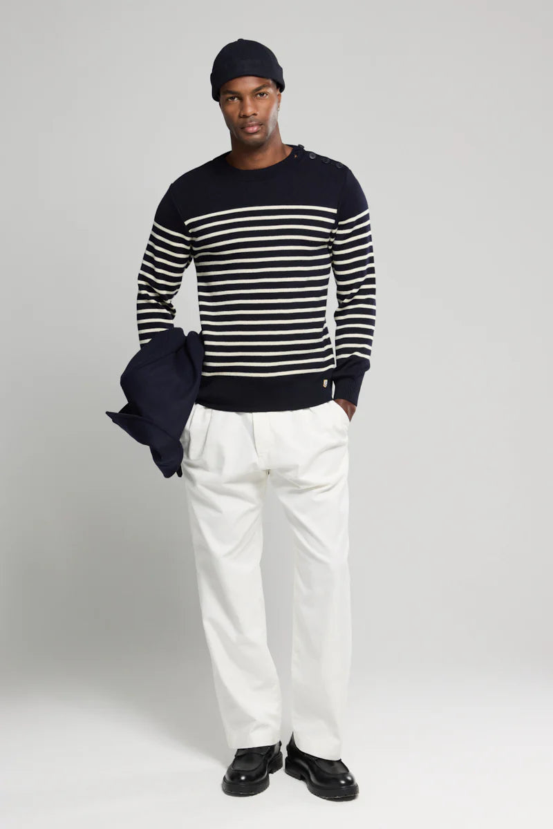 Armor-Lux M Pull Marin Molene Heritage Sweater Naviere Nature