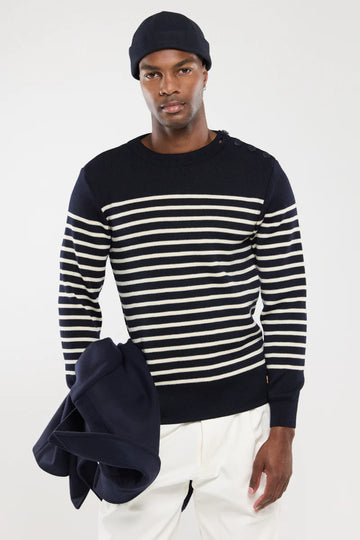 Armor-Lux M Pull Marin Molene Heritage Sweater Naviere Nature