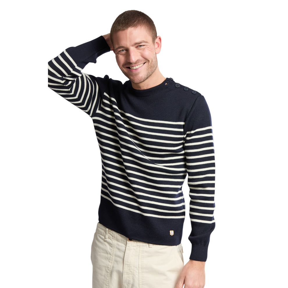 Armor-Lux M Pull Marin Molene Heritage Sweater Naviere Nature