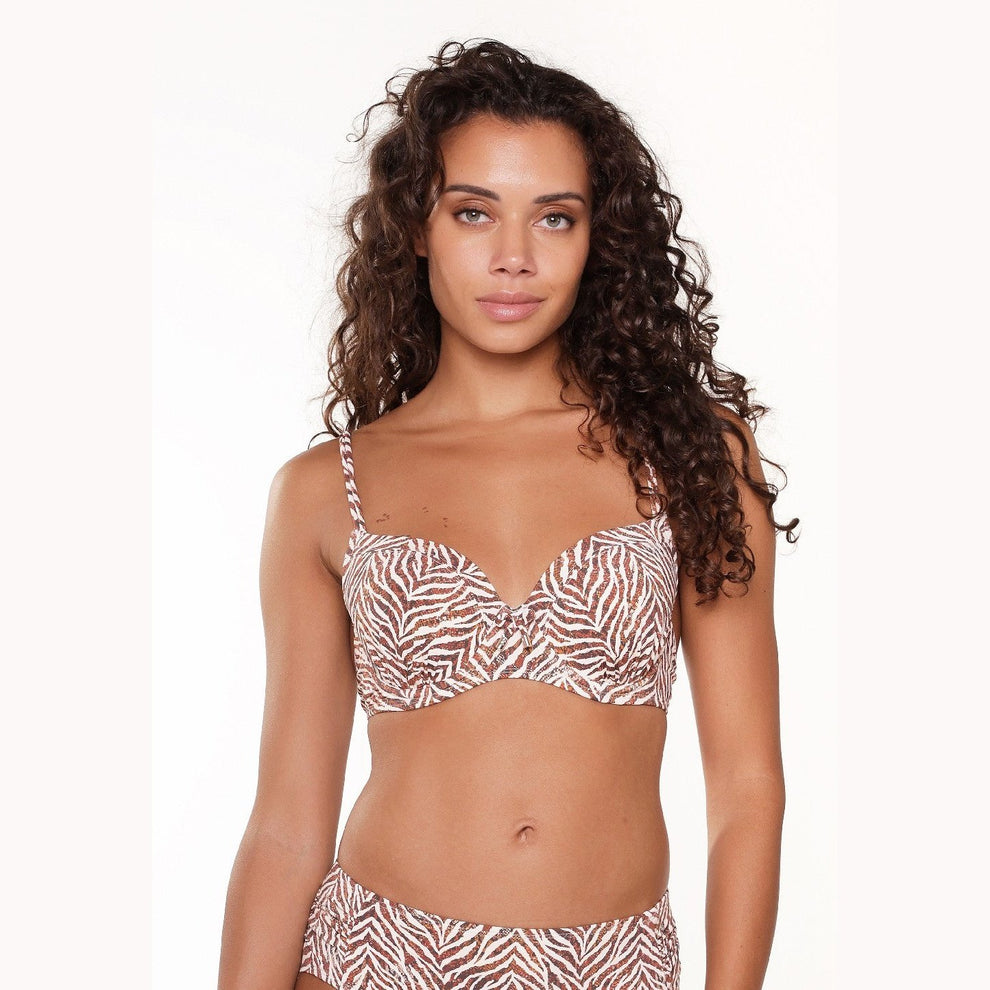 LingaDore W Moulded Bikini Zebra Print