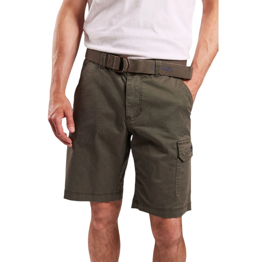 Sebago M Outwashed Pocket Shorts Dark Sage