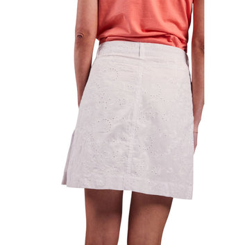 Sebago W Broderie Anglaise Skort White