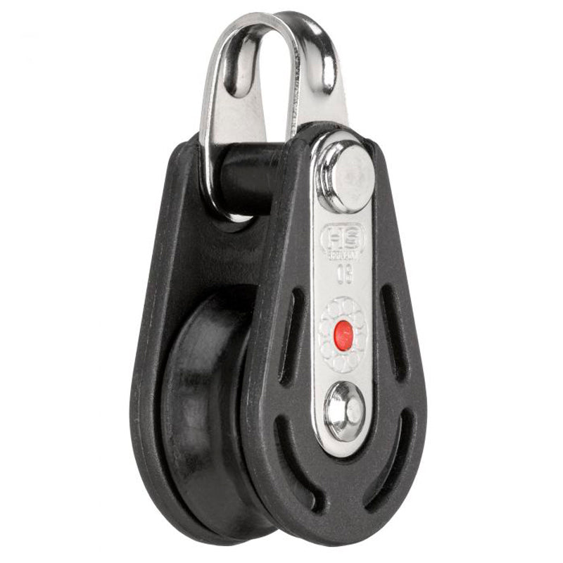 Blok fiber 1-sk. m/bøjle & kuglelejer