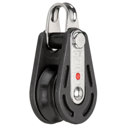 Blok fiber 1-sk. m/bøjle & kuglelejer