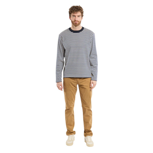 Armor-Lux U T-Shirt ML Heritage Marine Deep Milk