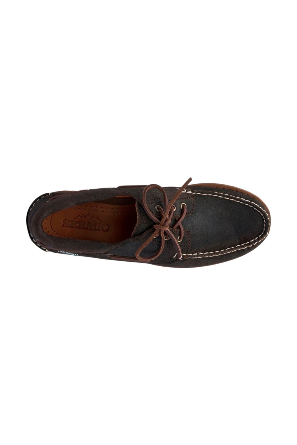 Sebago M Acadia Suede Waxed Sejlersko - Brown