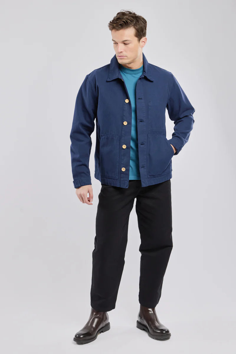 Armor Lux M Fisherman Jacket Bomuld Pecheur Navier