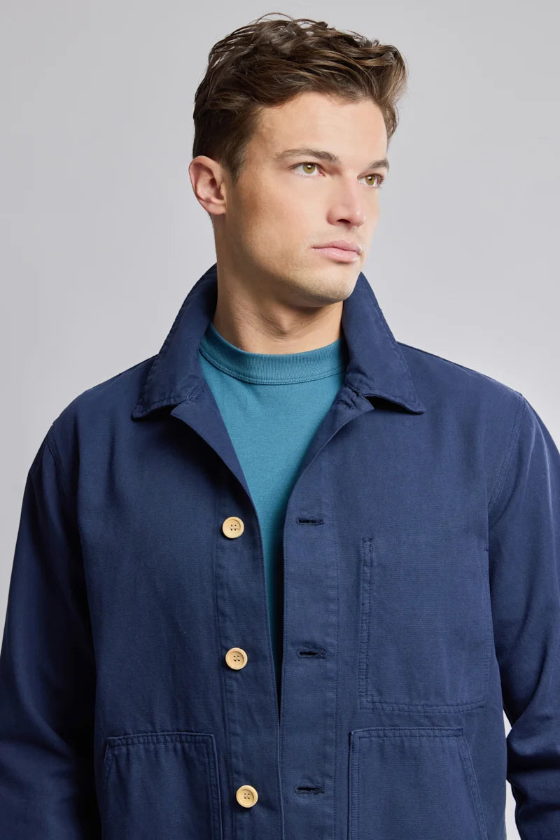 Armor Lux M Fisherman Jacket Bomuld Pecheur Navier
