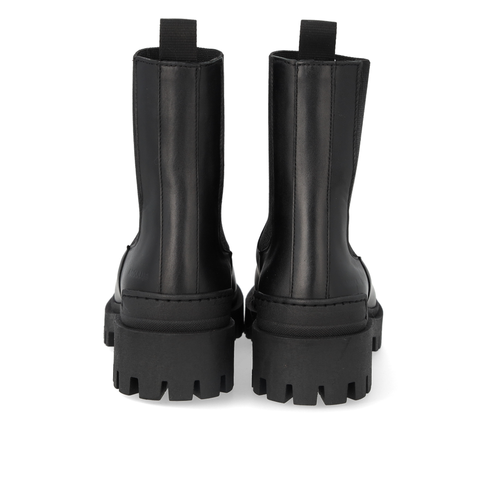 Angulus W Chelsea Boot With Elastic Leather Black